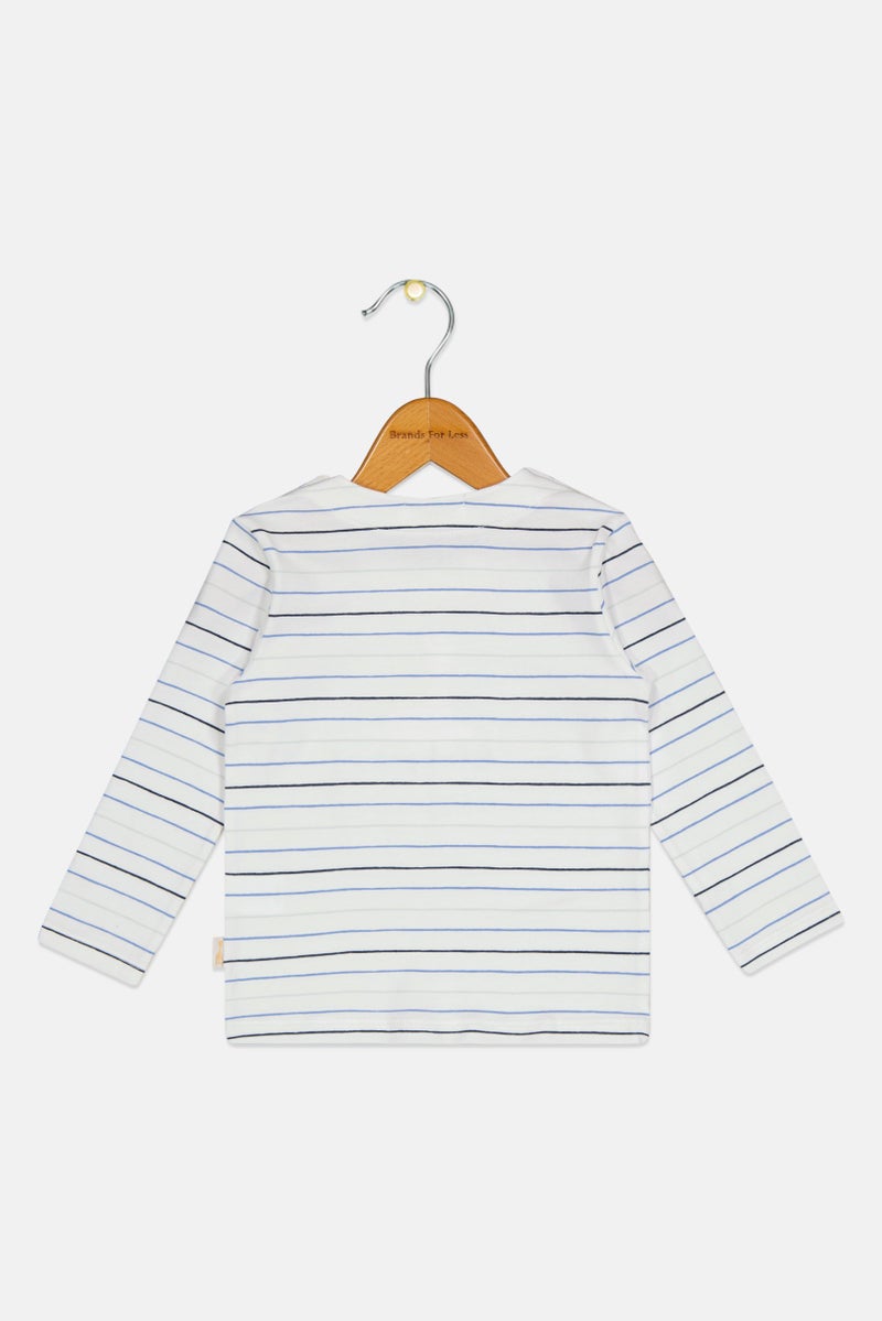 Sophie la girafe Toddlers Boy Embroidered Logo Long Sleeve T-Shirt, Multicolor - Image 2