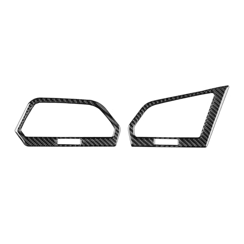 NVCNX Real Carbon Fiber Accessories for Volkswagen VW Tiguan 20182024 2019 2020 2021 2022 2023 Car Thick Overlay Dash Dashboard Sides Air Vent Frame Cover Interior Trim Soft Sticker Decal 2PCs - Image 3
