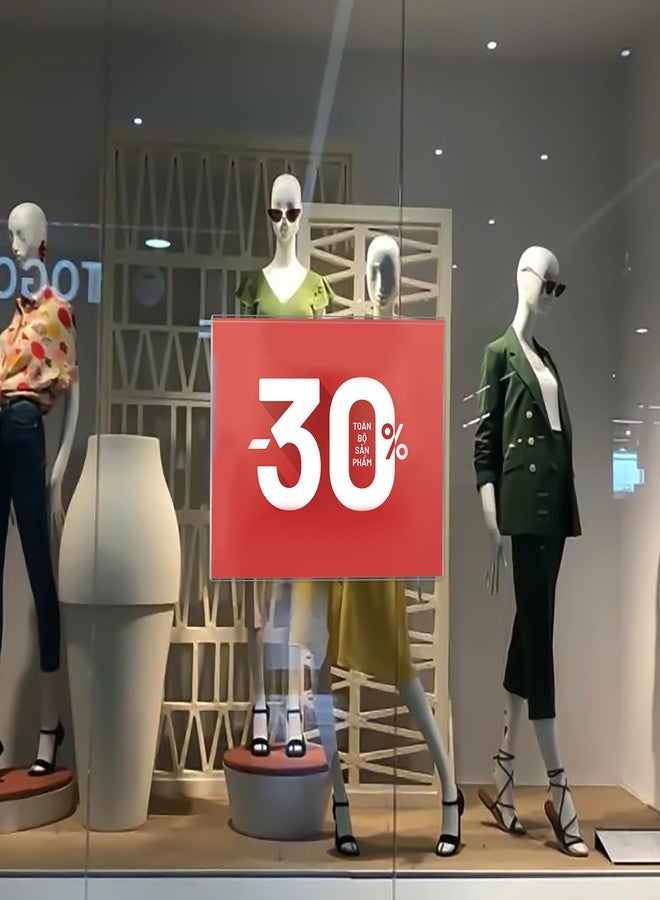 Ludery Acrylic Window Sign Holder 8.5 x 11 with 4 Suction Cups,Clear Acrylic Frames Glass Window Wall Mount,Advertising Signage Sign Holder for Mall, Office, Home, Store, Restaurant (3 Pack) - Image 5