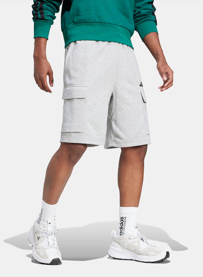 Adidas Essentials Feel Cozy Fleece Cargo Shorts - Image 3