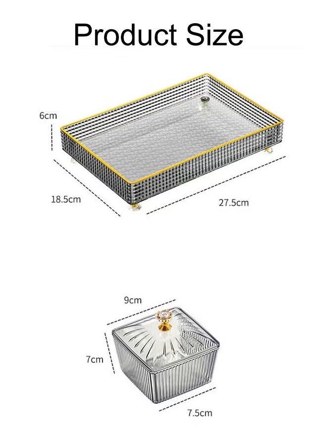 Generic Dried Fruit Plate Food Small Box Snack Storage Box Serving Tray Multifunctional Party Snack Tray Cosmetic Storage Boxes Desktop Organizer for Fruits Nuts Candies Crackers Veggies(White 6Box)  - Image 2