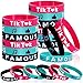Vuzvuv 18 PCS Music Themed Party Silicone Bracelets Musical Short Video Rubber Wristbands Dance Challenge Party Favors Decorations Supplies for Fans in Party Celebration and Fesival - Image 4