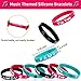 Vuzvuv 18 PCS Music Themed Party Silicone Bracelets Musical Short Video Rubber Wristbands Dance Challenge Party Favors Decorations Supplies for Fans in Party Celebration and Fesival - Image 2
