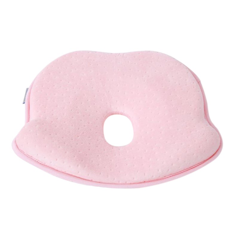 Baby Pillow: Memory Foam Safe Skin-friendly Washable Head Support - Compact Lightweight Head Alignment Pillow for Newborns Aged 0-1 Infant Sleep - Image 1