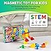 POPULAR PLAYTHINGS Mag Builder Building Set Magnetic Connecting Toy for Kids Imagination and Creative Play Crazy Shapes Gift for Children 20 Piece - Image 3