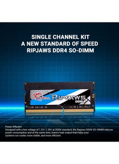 جي.سكيل ذاكرة عشوائية للكمبيوتر المحمول G.SKILL Ripjaws SO-DIMM 8GB (1 * 8GB) DDR4 3200MHz CL22-22-22-52 1.20V - F4-3200C22S-8GRS  - Image 3