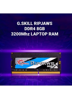 جي.سكيل ذاكرة عشوائية للكمبيوتر المحمول G.SKILL Ripjaws SO-DIMM 8GB (1 * 8GB) DDR4 3200MHz CL22-22-22-52 1.20V - F4-3200C22S-8GRS  - Image 2