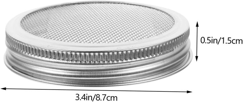 4pcs Jar Wide Mouth Lids Sprouting Lid Set Stainless Steel Mesh Cover for Sprouting Jars for Home Indoor Garden - Image 2