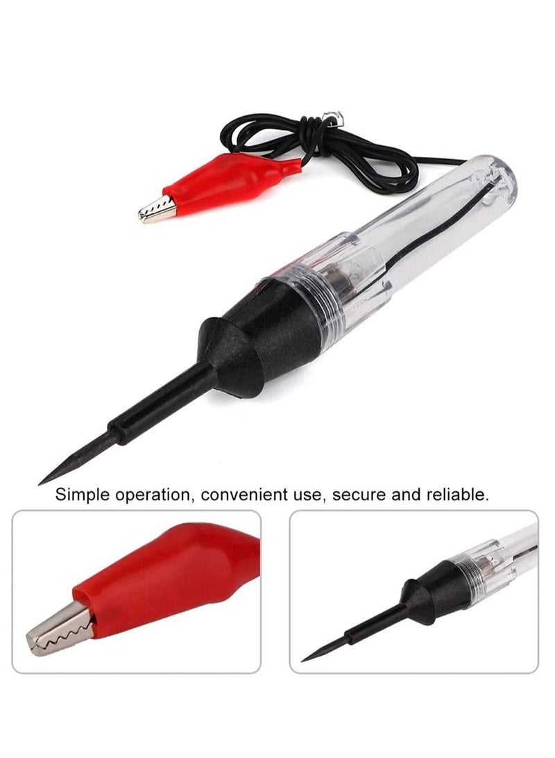 Voltage Tester, Voltage Continuity and Current Tester, Auto 6V 12V 24V DC Car Truck Voltage Circuit Tester Car Test Long Probe Pen Light Bulb for Low Voltage Systems, Cars, Live Wires, Fuses - Image 5