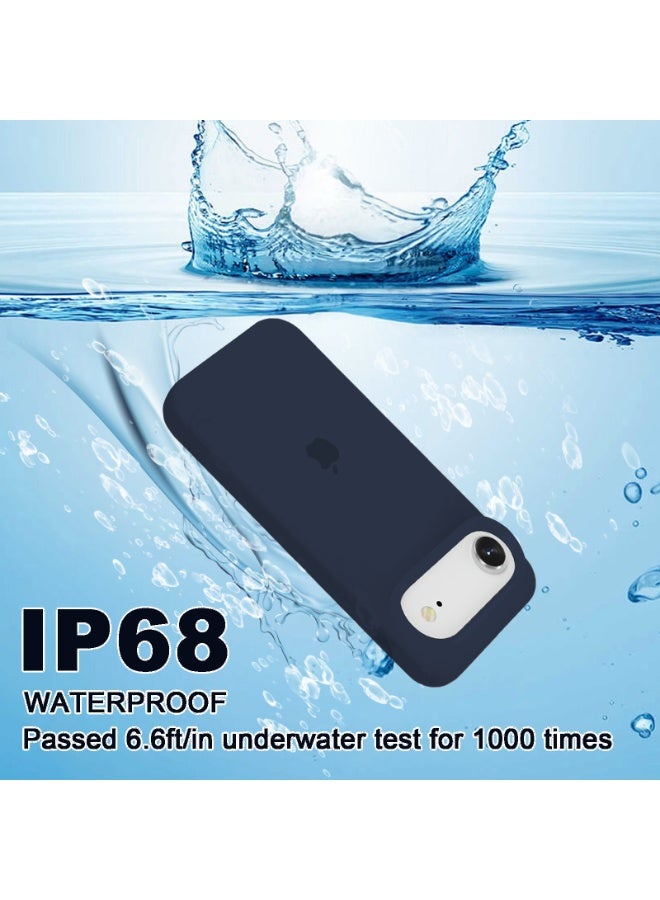 أوللاي حافظة واقية لهاتف iPhone 17 Air، مصنوعة من مادة السيليكون، مقاومة للصدمات مع حماية عدسة الكاميرا وتغطية زر التحكم، غطاء واقي للهاتف المحمول مضاد للصدمات، متوافق مع ملحقات MagSafe، لون أزرق داكن - Image 5