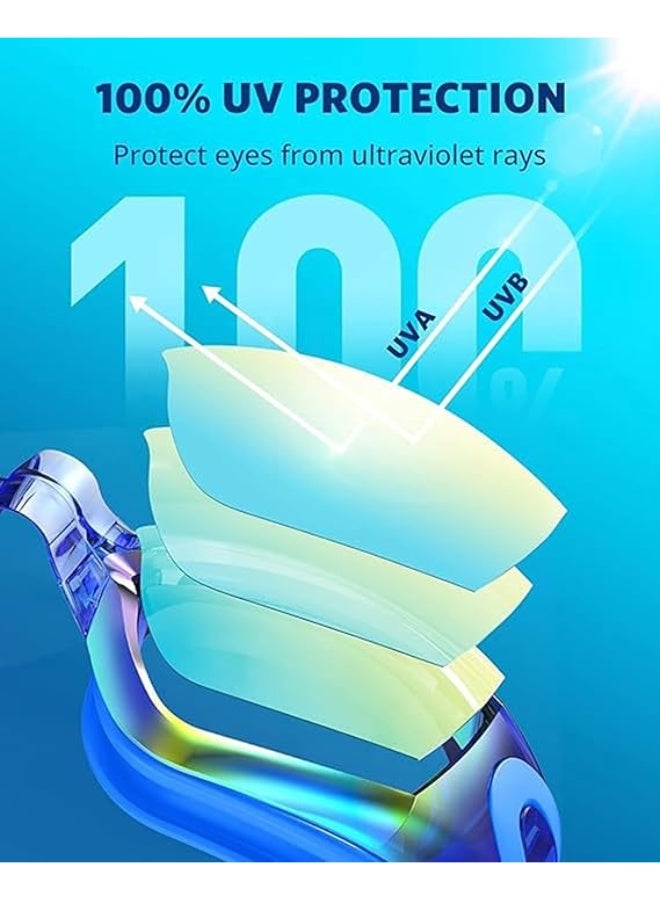 TRASSLE Swim Goggles - Swimming Goggles, Professional Anti Fog No Leaking UV Protection Wide View Swim Goggles for Women Men Adult Youth Kids  - Image 5