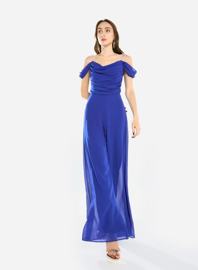 House of Moda Women Draped Cowl Neck Jumpsuit - Image 3