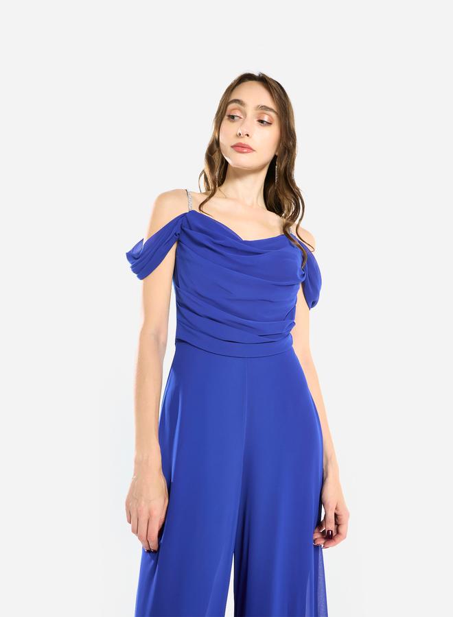 House of Moda Women Draped Cowl Neck Jumpsuit - Image 4