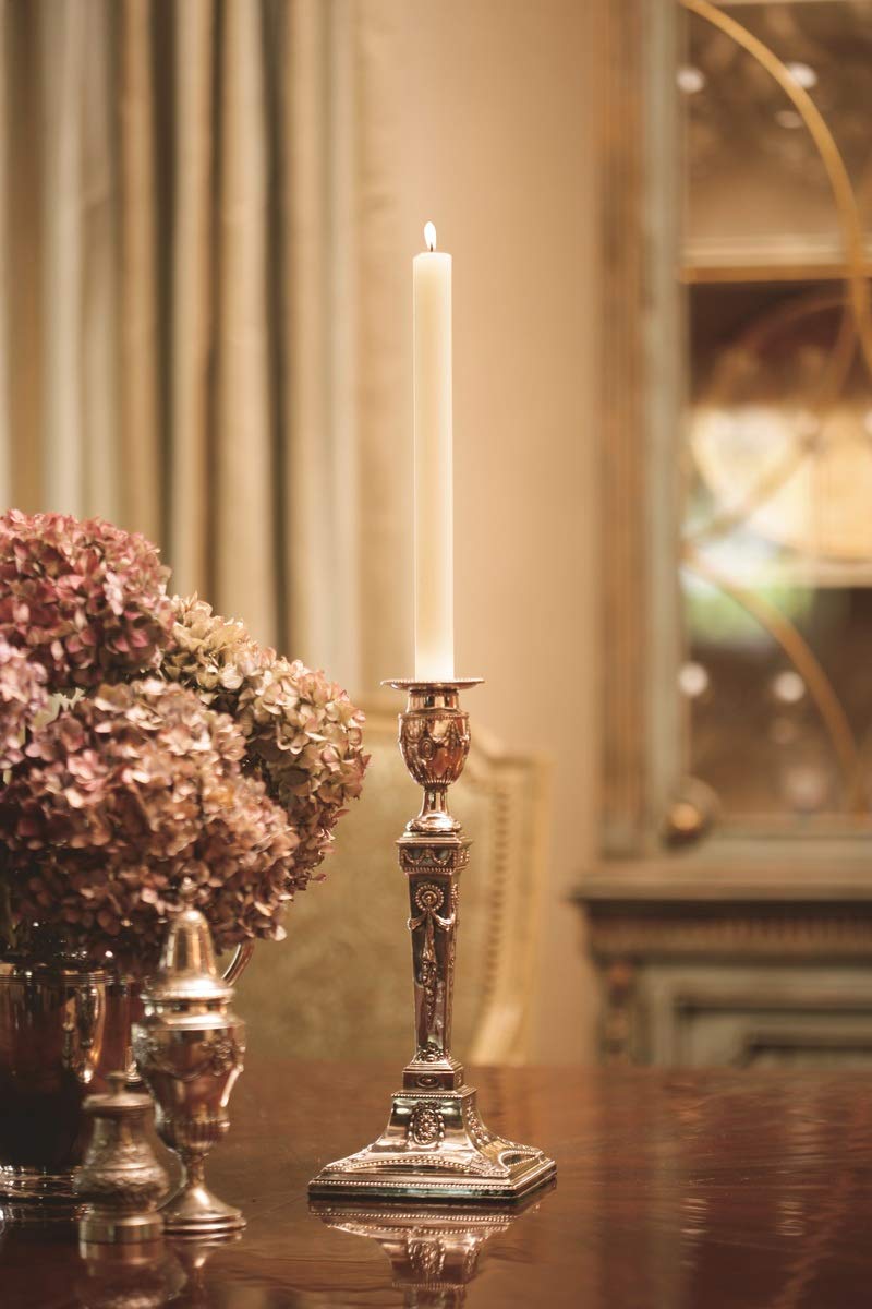 Root Candles 12-Count Unscented Dinner Candles Dripless Beeswax Enhanced Timberline™ Arista™ Boxed Candle Set, 9-Inch, Ivory - Image 3