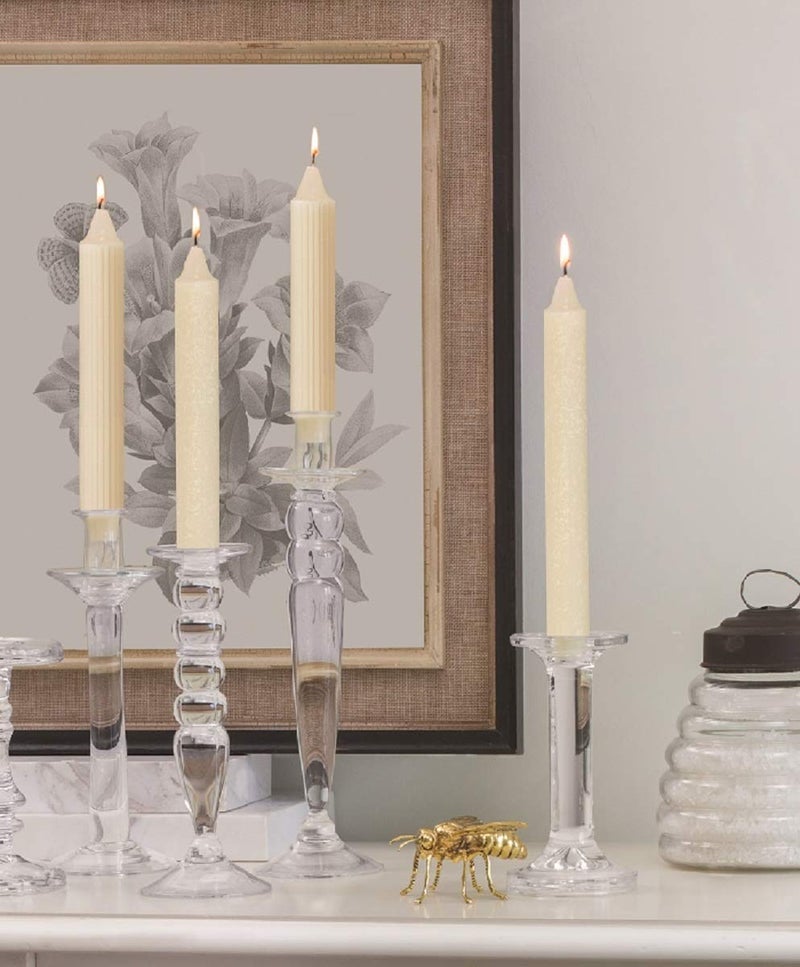 Root Candles 12-Count Unscented Dinner Candles Dripless Beeswax Enhanced Timberline™ Arista™ Boxed Candle Set, 9-Inch, Ivory - Image 4
