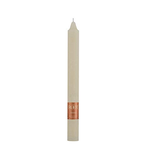 Root Candles 12-Count Unscented Dinner Candles Dripless Beeswax Enhanced Timberline™ Arista™ Boxed Candle Set, 9-Inch, Ivory - Image 2