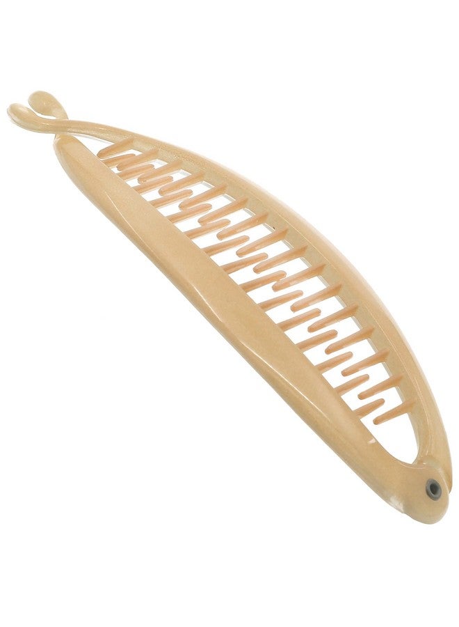 كاميلا مشط شعر كاميلا باريس CP3133 بطول 4.5 بوصة على شكل موزة فرنسية، حامل ذيل حصان مرن، تسريحة شعر كلاسيكية للبنات، أمشاط متشابكة على شكل موزة، إكسسوارات شعر أنيقة ومتينة ومصممة خصيصًا للنساء، صنع في فرنسا - Image 1