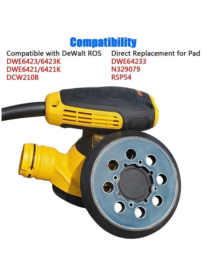 Electric grinding disc 5 "8 hole 4 eyes polishing wheel self-adhesive back velvet sandpaper grinding disc - Image 5