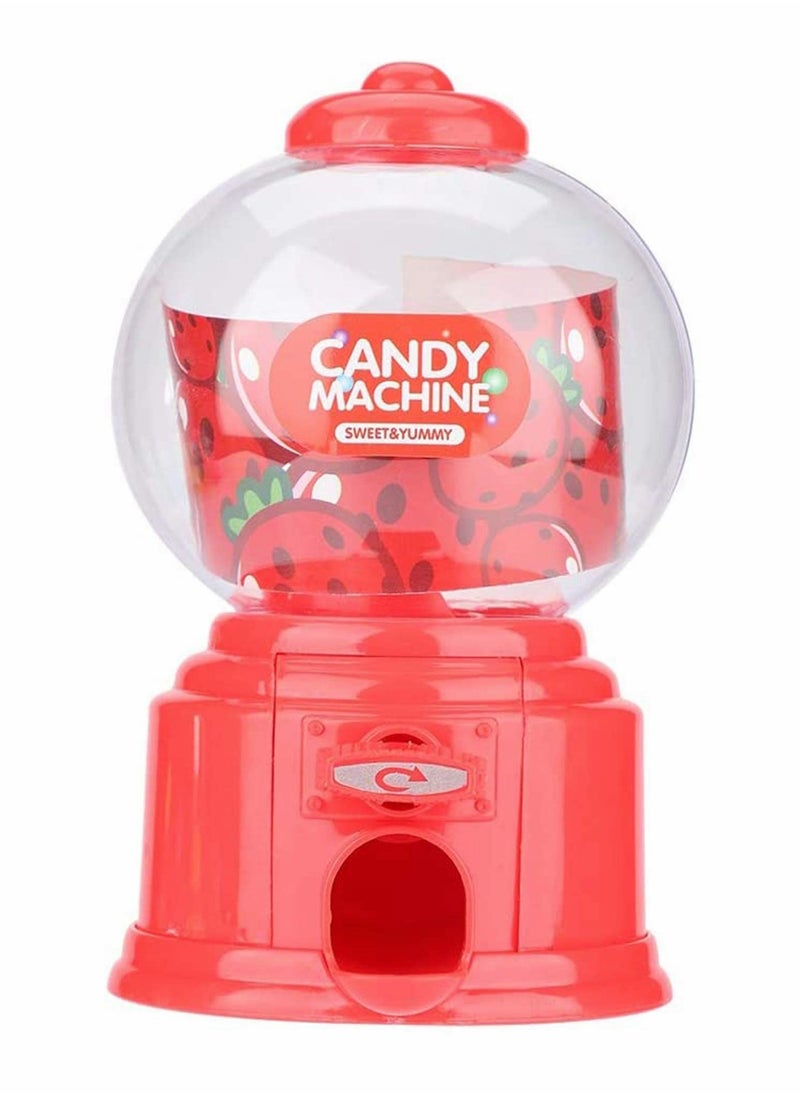 Excefore Candy Vending Machine Cute Sweets Mini Candy Machine Bubble Gumball Dispenser Coin Bank  - Image 1