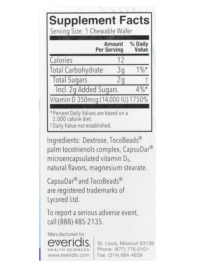 Replesta NX Cholecalciferol Once-Weekly Vitamin D Natural Orange 14000 IU 8 Chewable Wafers - Image 2