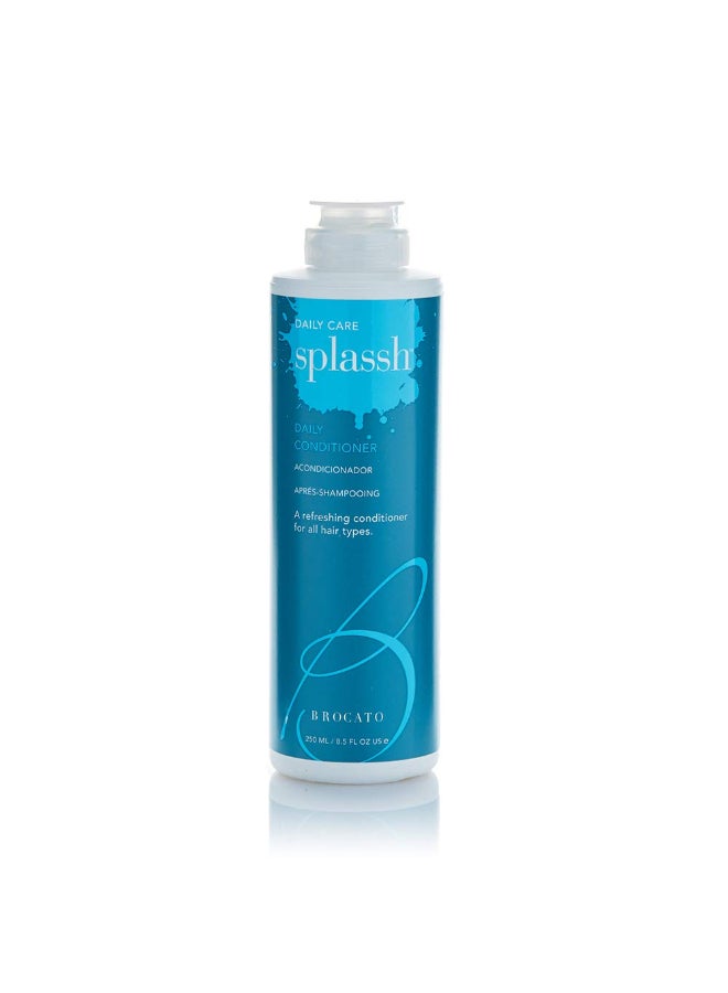 Brocato Splassh Daily Hair Conditioner 85 Oz Moisturizing Conditioner with Fortifying Keratin and Natural Aloe Vera Chamomile and Rosemary No Sulfate or Parabens For All Hair Types - Image 2