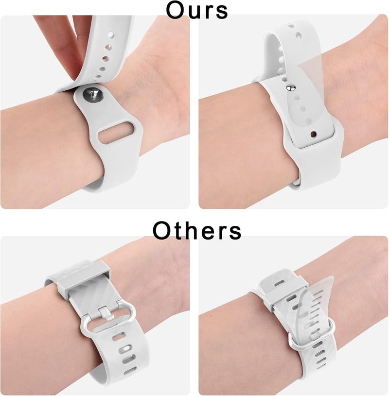 Vanjua 20mm Quick Release Silicon Watch Bands - Soft Silicone 20mm Waterproof Sport Replacement Bracelet Strap for Women Men - Image 5