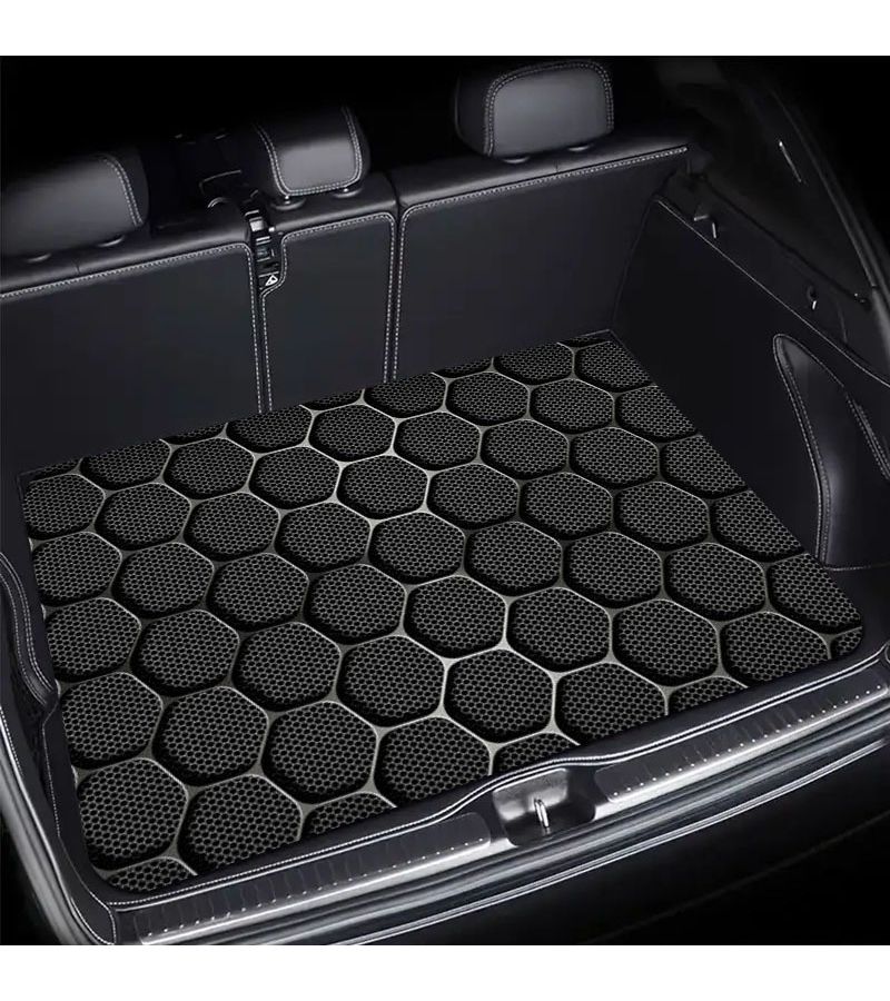 قطعة أرضية صندوق السيارة من Obsidian Black Hexagon متينة وبطانة أرضية مقاومة لتخزين آمن للأمتعة - Image 2