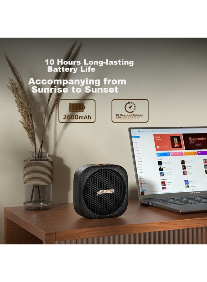 F&D Rw10 Bluetooth Speaker, Home Desktop Computer Small Speaker, Wireless Portable Outdoor Waterproof Long-lasting Bass Speaker - Image 2