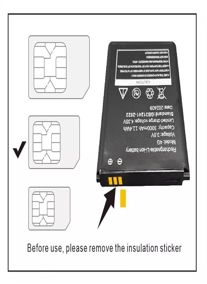 Generic - Portable Wireless Modem, Wireless Wi-Fi Router Range Extender, 150Mbps 2100mAh Mobile Pocket WiFi Router with SIM Card Slot 4G/5G Wireless Router - Image 1