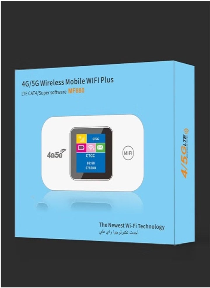 Generic - Portable Wireless Modem, Wireless Wi-Fi Router Range Extender, 150Mbps 2100mAh Mobile Pocket WiFi Router with SIM Card Slot 4G/5G Wireless Router - Image 1