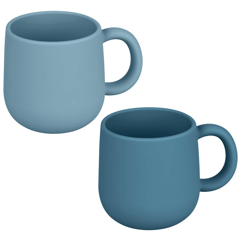 Mintlyfe Pack of 2 Silicone Drinking Mug Cup for Toddler Kids and Children (Color 2) - Image 1