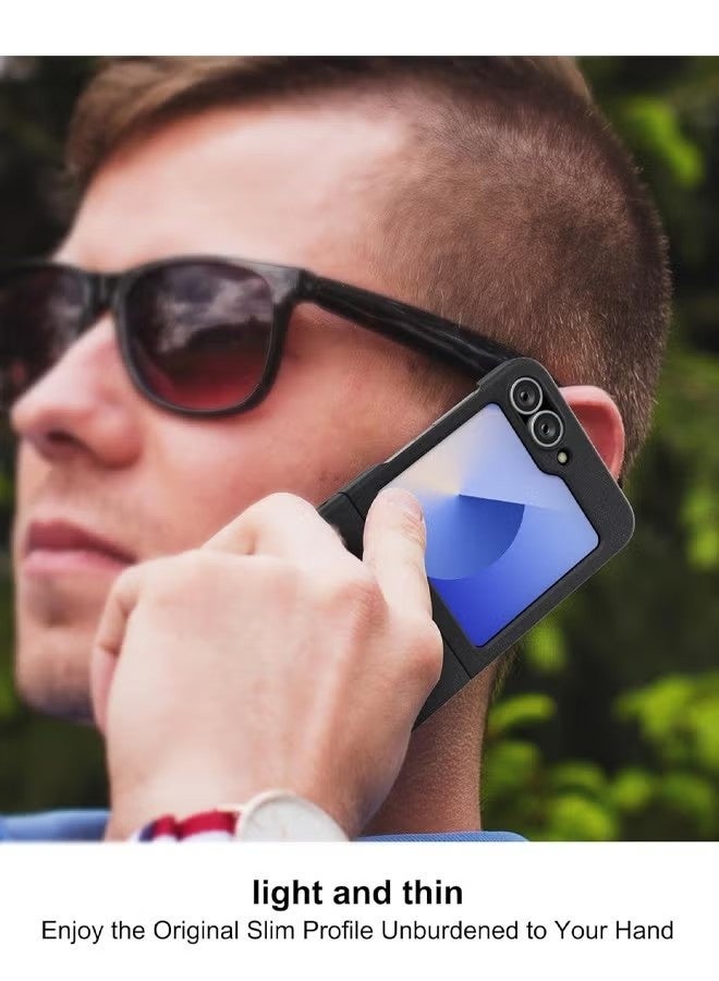 For Samsung Galaxy Z flip6 Case Shockproof Protective Phone Case for Galaxy Z flip6 5G - Black - Image 3