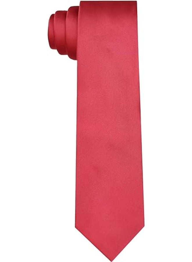 كينج مان ربطة عنق رسمية سادة للرجال - ربطة عنق سادة - ربطة عنق للقميص والبدلة - Image 1