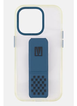 LEVELO Iphone 14 Pro Morphix Clara Leather Grip Stand Protective Case, Transparent  - Image 3