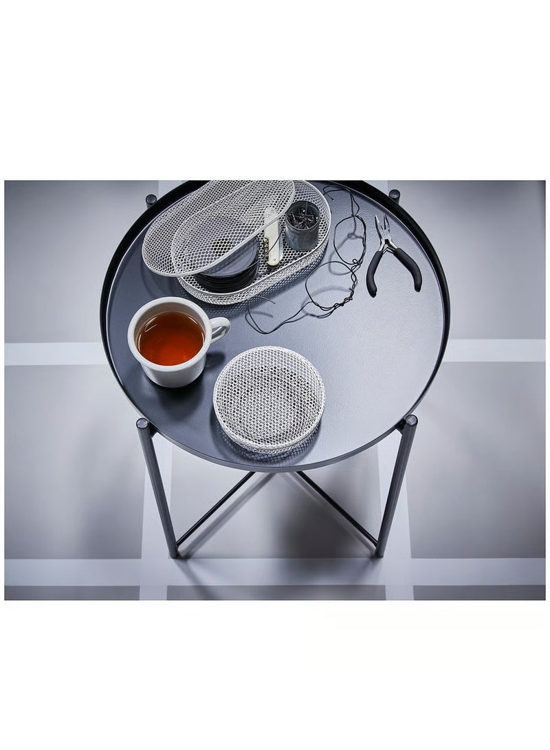 آيكيا فراكتا طاولة بصينية من الفولاذ المطلي أسود ‎45x53 سم‏ - Image 3