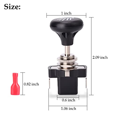 10L0L Universal Golf Cart Headlight Push Pull Switch for EZGO, Yamaha, Club Car, Light Button 2 Pack - Image 5