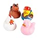 Fun Express Farm Rubber Ducks Duckies 12 Pieces Birthday Parties Treasure Chest Supplies - Image 2
