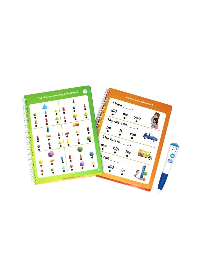 Learning Resources Hot Dots Learn At Home Reading And Maths Set 1, Interactive Learning System With Pen And 2 Activity Books, Ages 4 Plus - Image 3