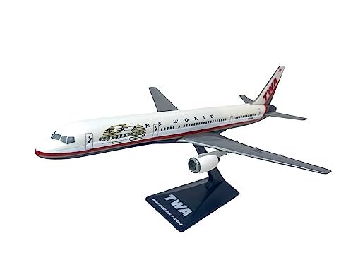 Flight Miniatures TWA 9501 757200 1200 Scale Plastic SnapFit Model Airplane Collectible Replica of TWA Airlines Aircraft Part ABO75720H029 - Image 1