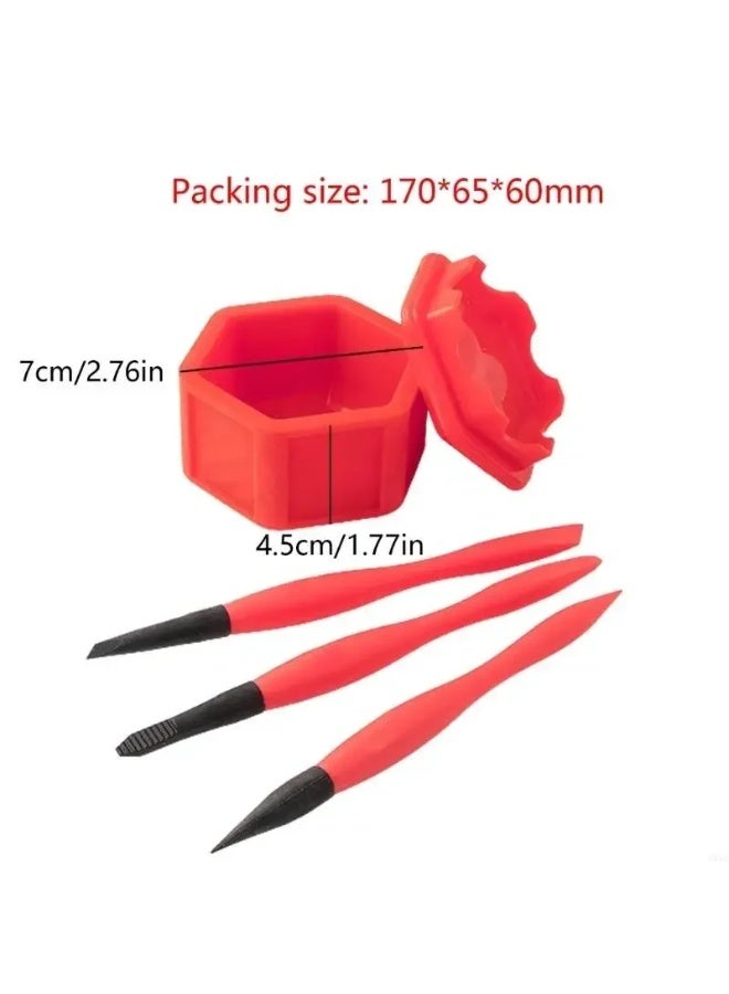 Generic Non-Stick Micro Cone Brush Set for Woodworking, Arts, Crafts, and Hobbies | Fine, Chiseled, Flat Tapered Tips | Sealable Lid Glue Applicator Pod - Image 2