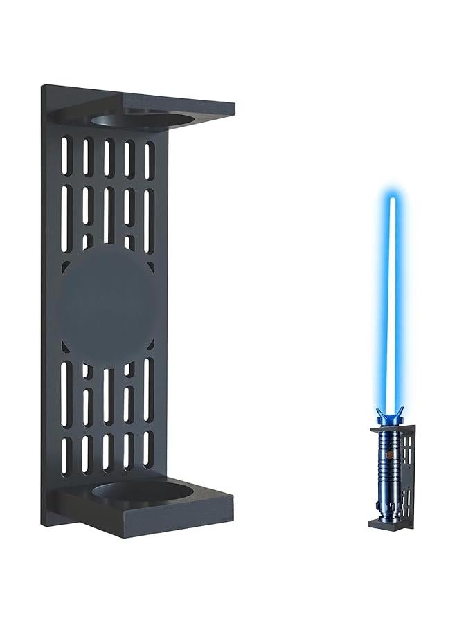 Arabest Lightsaber Wall Mount, Wooden Lightsaber Stand, Light Saber Wall Mount Holder For Lightsaber Display With Four Logos, Gift For Lightsaber Collectors