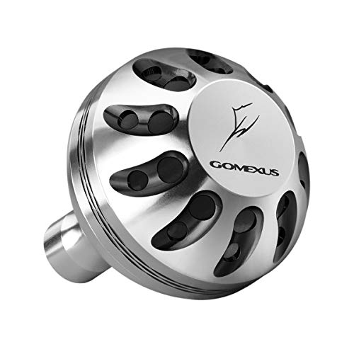 GOMEXUS Power Knob Compatible with Shimano 19 Stradic FL 15 Stradic FK 1000-4000 Stella FJ Daiwa Exist LT Certate LT Luvias LT Direct Fitment Reel Handle Replacement 38mm Metal Round - Image 1