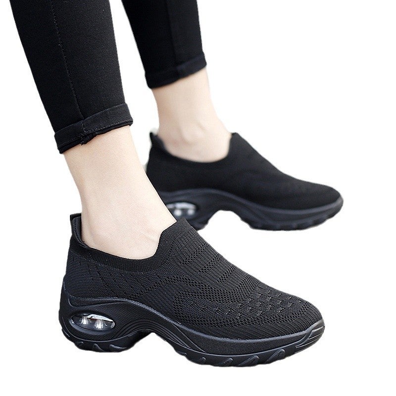 New Casual Shoes Comfortable Breathable Canvas Shoes A Pedal Women'S Shoes Soft Bottom Thick Bottom Not Tired Feet Mother Shoes - Image 5