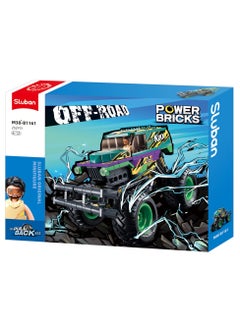 Sluban Sluban - Power Bricks Wind-up Bigfoot Green & Purple Speed Kixx 252 Pieces - M38-B1161  - Image 1