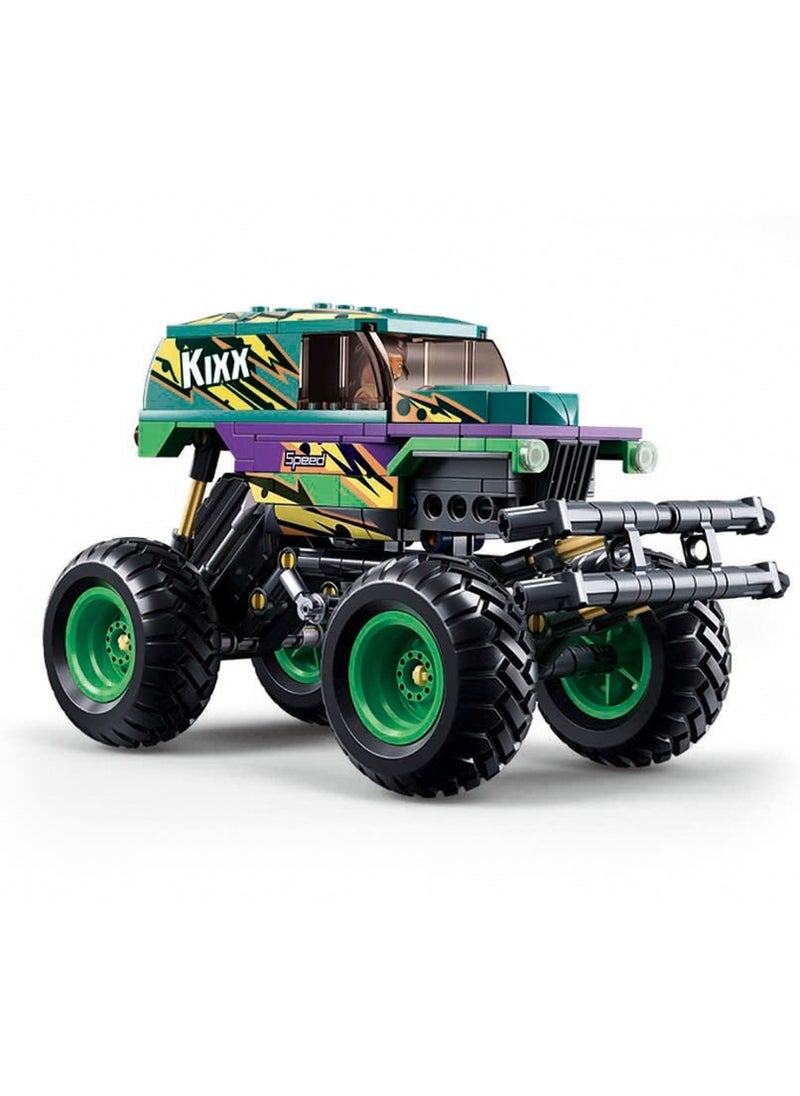 Sluban Sluban - Power Bricks Wind-up Bigfoot Green & Purple Speed Kixx 252 Pieces - M38-B1161  - Image 2
