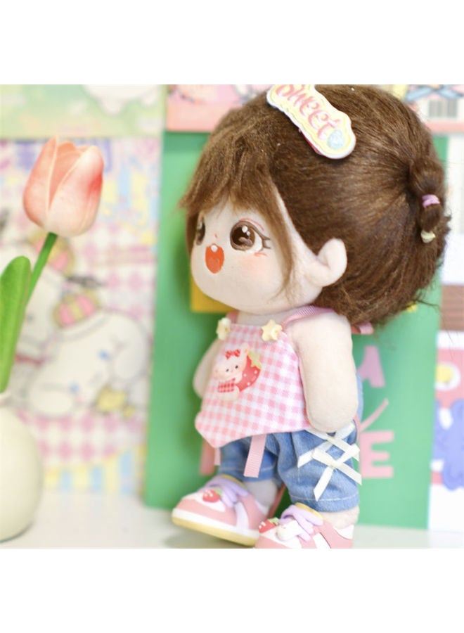 Daifa Cotton Doll Clothes 15/20cm Cute Suit Sling Clothes Girl Clothes Swimwear Cheap Doll Clothes-Specifications:15cm Doll Clothes (excluding Dolls-Color:Headwear Top Pants - Image 4