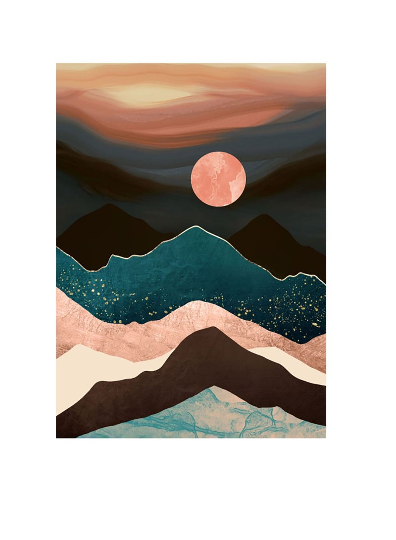 KASTWAVE Diamond Painting Mountain Kit Art Kits for Adults Abstract Scenery Paint with Diamonds Round Gift Wall Decor - Image 1