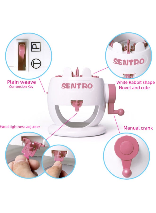 Children's Diy Hand-cranked Wool Knitting Machine Series Wool Yarn Hat Scarf Socks Knitter Toy For Creative Play-Color:689B  - Image 3