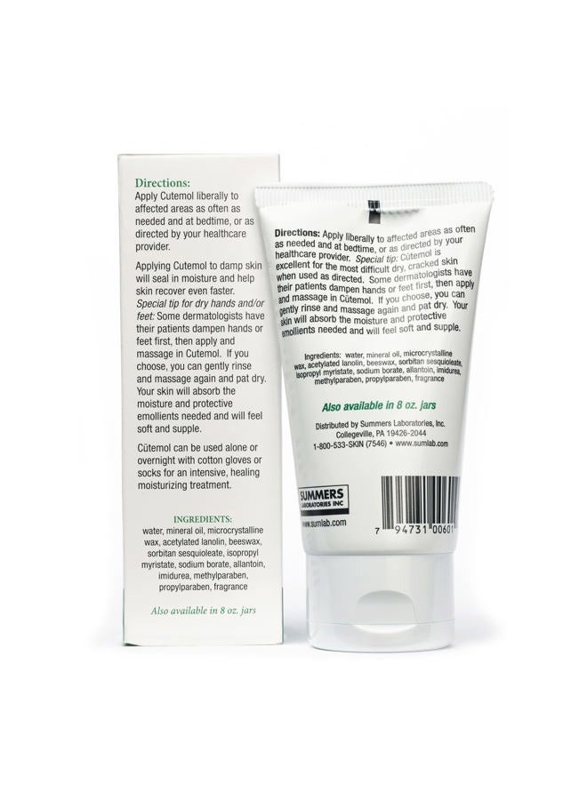 cutemol Emollient Moisturizing Cream - Serious Moisturizer Lotion Balm for Recovering Dry, Damaged Skin - Hydration for Cracked Hands and Feet, Eczema, Psoriasis, and Raw Skin (2 oz) - Image 2