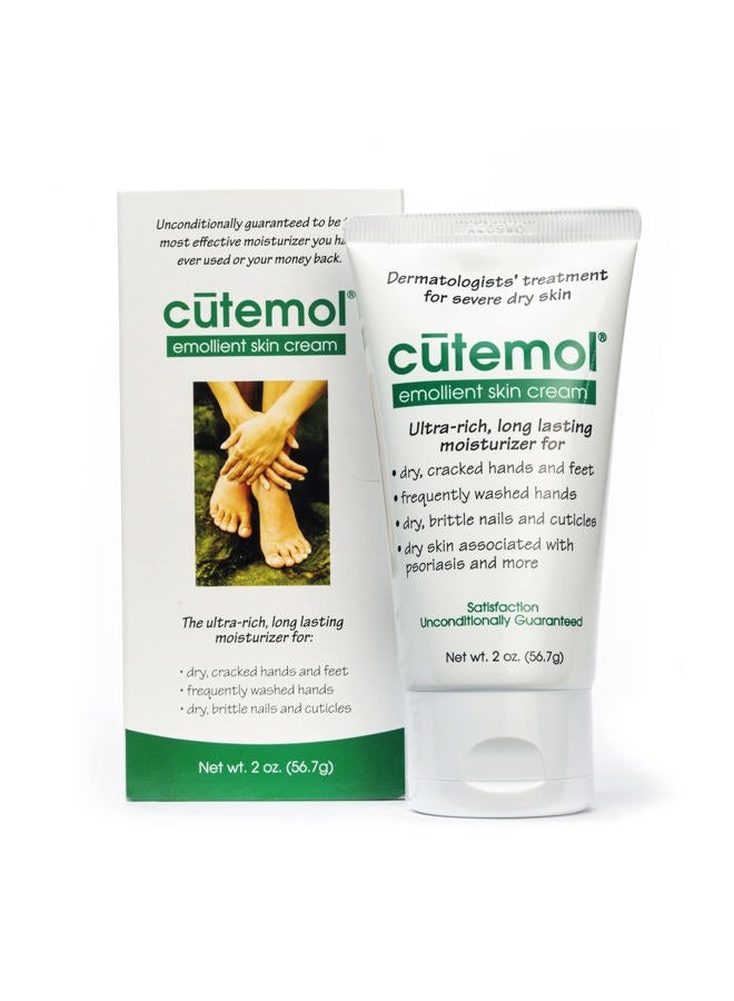 cutemol Emollient Moisturizing Cream - Serious Moisturizer Lotion Balm for Recovering Dry, Damaged Skin - Hydration for Cracked Hands and Feet, Eczema, Psoriasis, and Raw Skin (2 oz) - Image 1